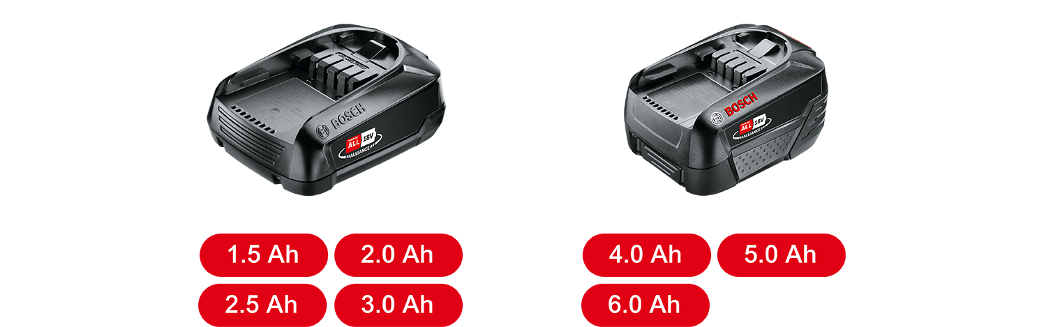 Set : 2 batteries 18V 2,5Ah et chargeur Bosch PBA/AL1830CV 
